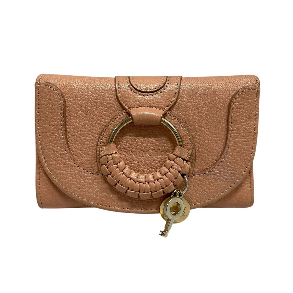 Chloe Wallet Leather Salmon Pink